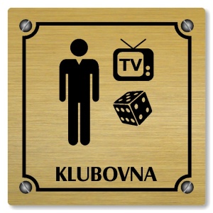 Klubovna, 100x100mm, zlatá, Kansas